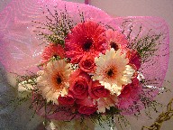 Roses and gerbera