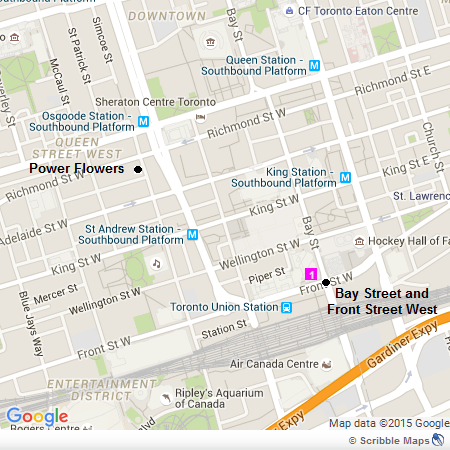 Bay Street and Front Street West - Downtown Toronto