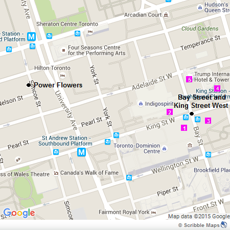 Bay Street and King Street West - Downtown Toronto