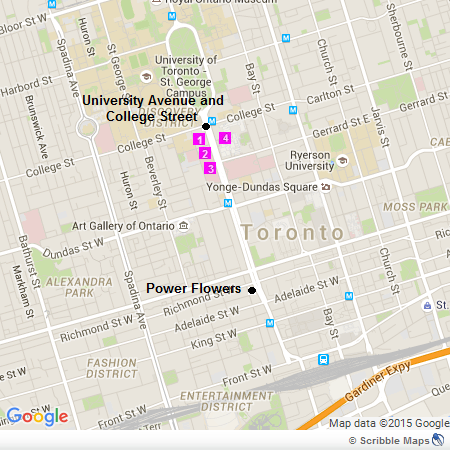 University Avenue and College Street - Downtown Toronto