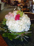 Reception lounge centerpiece
