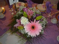 Reception table arrangement