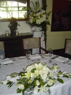 Altar and head table arrangements