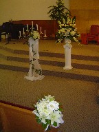 Aisle and altar arrangements