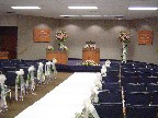 Aisle and altar arrangements