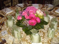 Reception table arrangement