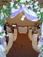 Altar and aisle arrangements
