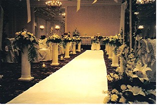 Aisle decorations