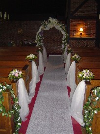 Aisle decorations