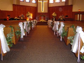 Aisle decorations