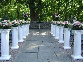 Aisle decorations
