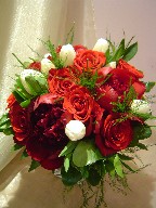 Roses, tulips, peonies, pitt, and tiki