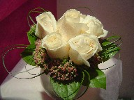 Roses, sedum, and bear grass