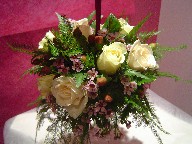 Roses, waxflowers, coffee beans, and asparagus