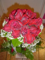 Roses and baby's breath