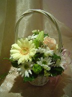 Flower girl basket arrangement