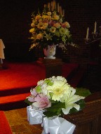 Aisle and altar arrangements
